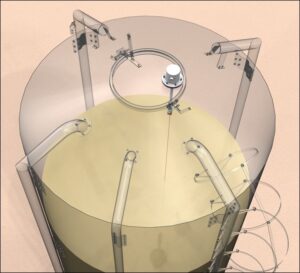 Sensor de Medición de niveles para silos estanques liquidos