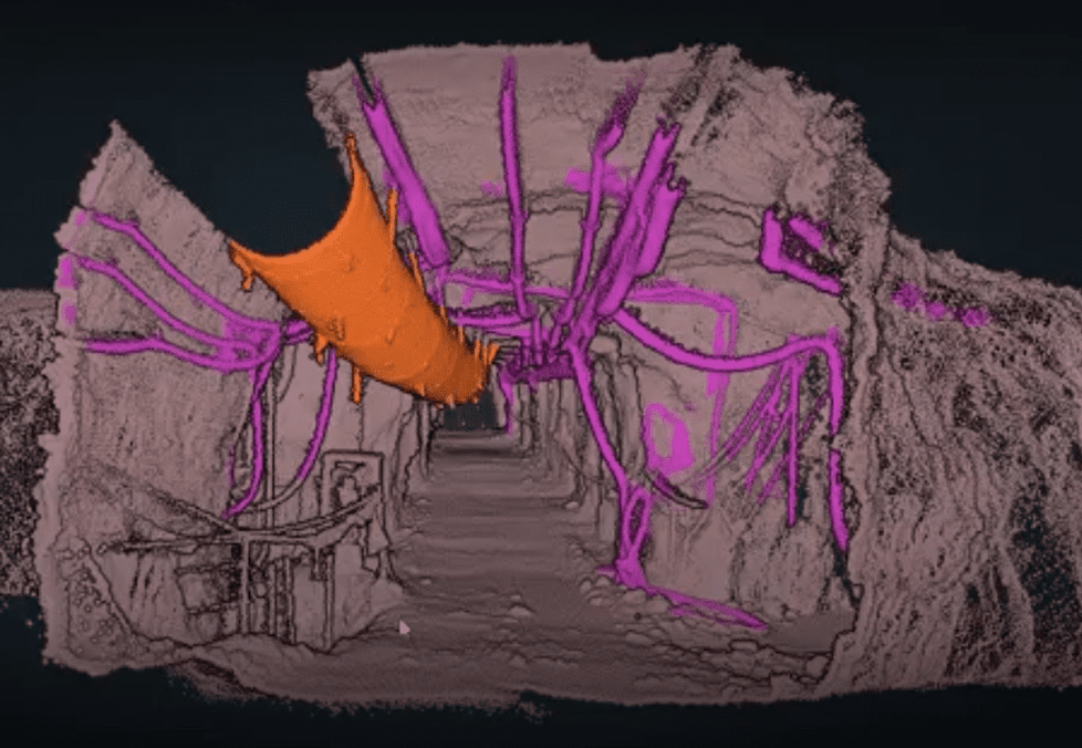 Clasificación en túnel minero - nube de puntos LIDAR